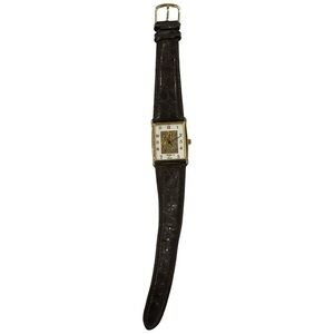 Elegant Gold and Brown Watch